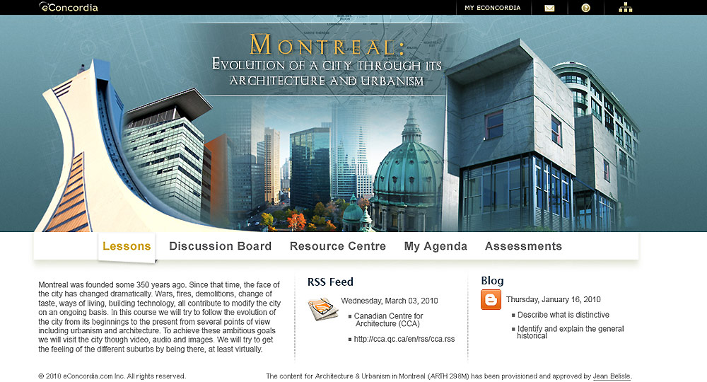 econcordia arth 298 montreal